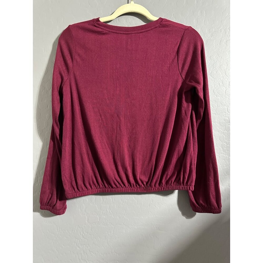 Cat & Jack Girl's Long Sleeve Textured Top Size XL 14 NWT - Picture 4 of 6